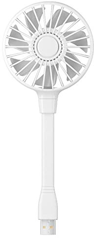 Blmirror USB Fan Mini Fan with Swan Neck Flexible Cooling Fan Portable Fan for Laptop Mobile Pc Home Office White