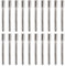 YINETTECH 20 Stück Uhren-Schaftverlängerungen, 0,9 mm, Uhrenverlängerung, Federsteg-Verlängerung, Uhrenkrone, Schaftverlängerung, Uhrenreparatur-Zubehör, silber, 0.9mm