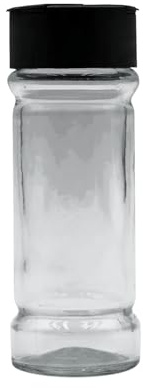Bremer Gewürzhandel Gewürzglas mit Streueinsatz, 2 Öffnungen, 100ml, 45 x 125 mm