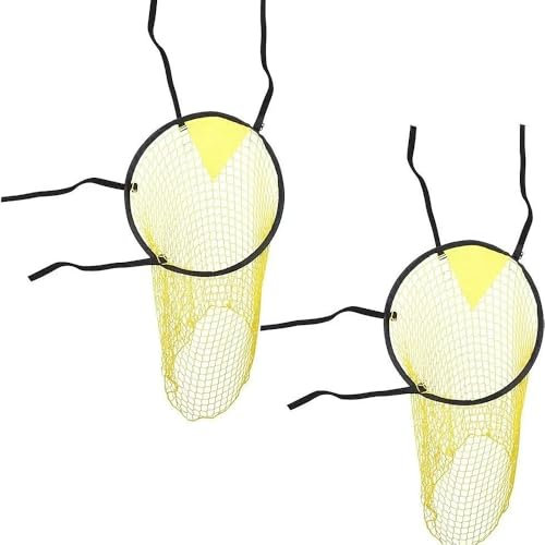 2 Pack Top Bins Football Targets Nets,Precision Football Training Equipments,Top Corner Targets for Soccer Practicing,Improving Shooting Accuracy