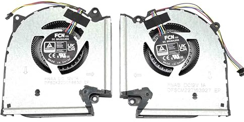 BestParts New CPU+GPU Cooling Fan Replacement for 2021 Asus ROG Strix Scar 15 G533 (G533QM G533QR G533QS), P/N: 13NR0540P01011 13NR0540P02011 (12v Fan)