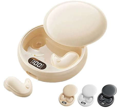 Reiteag Mindbuds - die Unsichtbaren Earbuds Ohnedruckgefühl, mit LED - Ladecase & Anzeige, Mini-Bluetooth-Kopfhörer, Entwickelt für Ruhige Momente, zum Schlafen und Arbeiten