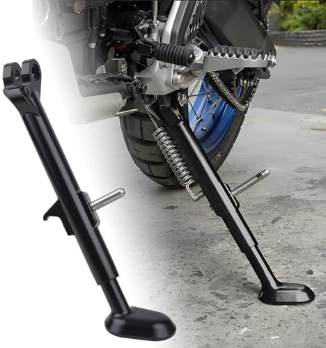 Midimttop Béquille latérale réglable pour Moto Tenere 700 XTZ700/Tenere 700 World Raid T7 (Accessoires 2025-2026) - Kit de béquille latérale avec Repose-Pieds de stationnement