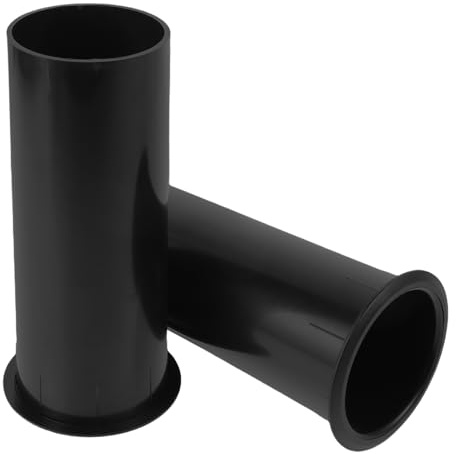 EPIGEIST Speaker Port Tube 2Pcs ABS Black 60x150mm for Portable Cabinets | DIY Replacement Part, Universal Compatibility, Clearer Audio, Suited to Home Theatres and Bass Builds