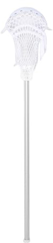 MENDUNER Professioneller Lacrosse-Stick 30 Zoll für Männer |Luftfahrt-Aluminium-Griff, Netztasche, Rutschfester Griff für das Training (White)
