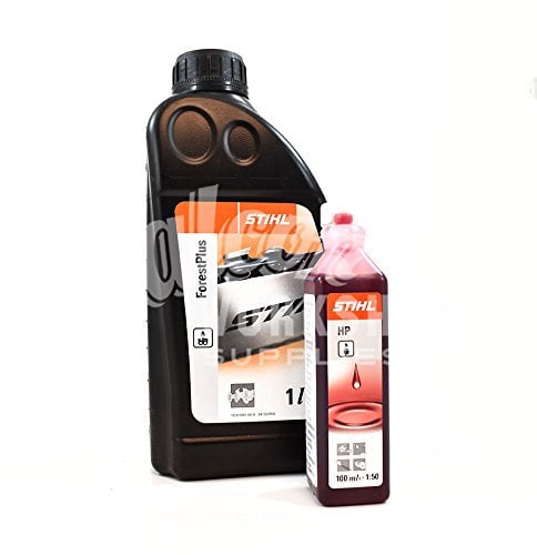 STIHL FORESTPLUS CHAINSAW OIL FOR BAR AND CHAIN 1 LITRE + ONE SHOT 100ml OIL
