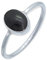 mantraroma Ring Silber 925 Damen Onyx Edelstein schwarz schlicht modern