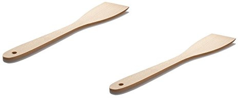 LARES 2x Pfannenwender - 30 cm - aus Buchenholz - 2 Stück - Made in Germany
