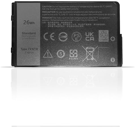 J7HTX 02JT7D 7XNTR FH8RW Laptop Battery Replacement for Dell Latitude 7202 7212 7220 Rugged Extreme Tablet Series (7.4V 26Wh)