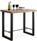 Adec Group Loft, Mesa Alta de Cocina, Mesa de Bar, Barra, Mesa Contract, Color Roble Boreal y Negro Medidas: 120 cm (Ancho) x 70 cm (Fondo) x 100 cm (Alto)