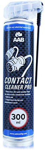 AABCOOLING Contact Cleaner PRO 300ml - Elektrischer Kontakte Reiniger – Kontaktspray für Elektronik, Platinen Reiniger, Polfett, Kontaktreiniger, Elektro Kontaktspray