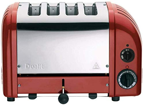 Dualit 40591 - Tostapane classico con gabbia per sandwich, colore: Rosso