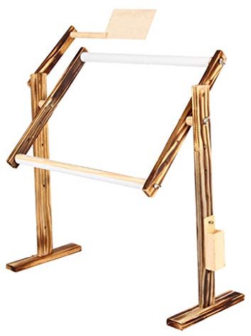 Chinesische Style Hölzerner Handarbeit Tisch Rack Desktop Stickereirahmenhalter