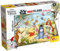 Liscianigiochi, Maxi Puzzle pour enfants à partir de 3 ans, 24 pièces, 2 en 1 Double Face Recto / Verso avec le dos à colorier - Disney Winnie l'Ourson 86665