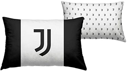 JUVENTUS Federa Cuscino Ufficiale 40x60, Federa Culla Baby, Regalo Culla Neonato, Anallergico Originale Lettino Bimbo Bianco Nero