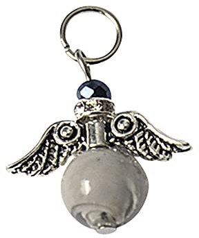 Colgante de ángel de cristal de Murano, aprox. 1 8 x 1 5 cm, color crema