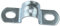AERZETIX - C49767 - Lot de 25 attache-câble collier de tuyau en U - pour conducteur fil Ø13mm - 14x14x47mm - en acier zingué - accroche fils mural à visser clouer fixation bilatérale