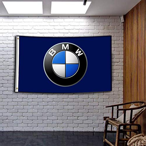 ENMOON Autorennflagge (90 x 150 cm), lebendige Farben, 150D Poly), Banner, Garage, Laden, Wanddekoration, große Flagge, Männerhöhle