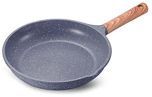 La Moustache - Sartén de Aluminio Fundido Ø 26 cm, Revestimiento Antiadherente y sin PFOA, Todo Tipo de Cocinas - Inducción - Gas - Placa Eléctrica - Vitrocerámica (Bourdie)