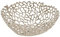 Design Schale aus Aluminium - Ø 30 cm - Edle Deko Metallschale - Alu Gitterschale Tischdeko silber rund hochwertig modern