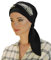 Carebell Smooth Ikat Bonnet oncologique en bambou pour chimiothérapie ou alopécie Noir, Noir , Taille Unique