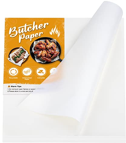 ASTARON Butcher Paper for Sublimation, 30 * 30cm Butcher Paper for Serving, Storing, Smoking Meats (60, White)