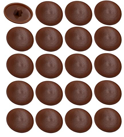 cyclingcolors 20x tappo coprivite cappuccio 11.5 mm PZ2 pozidrive plastica viti copertura coperchi tappi croce, marrone scuro legno