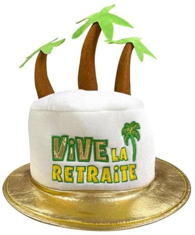 Maelsa® - Chapeau en forme de gâteau évènement anniversaire retraite bougie fête - Style au choix - Taille unique - Vendu à l’unité (RETRAITE)