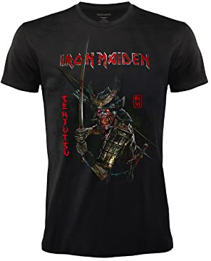 Iron Maiden Senjutsu T-Shirt. Official Rock T-shirt. Band Heavy Metal. Cotton. Unisex. Adult Boy. (M)