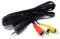 DRUT 2m 3.5mm 4 Pole Jack Plug to 3 x RCA Phono Composite Audio Video AV AUX Lead Cable 6.5ft