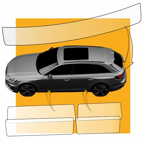 Set LACKSCHUTZFOLIE passend für Skoda Fabia 4 (IV) ab BJ 09/2021 - Ladekantenschutz und Einstiegsleisten Türen | Auto-Folie transparent mit Montage Zubehör