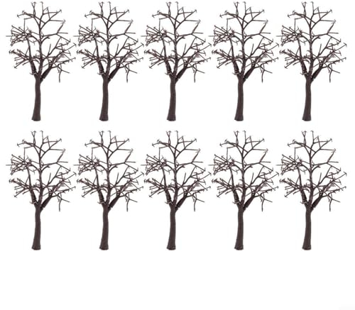HEIBTENY 10 Stück Modell Bäume 12 cm Landschafts landschaftsmodell kahler Baumstamm Simulation Pflanzendekoration Zug Bäume Eisenbahn Mini Landschaft Landschaftsgestaltung