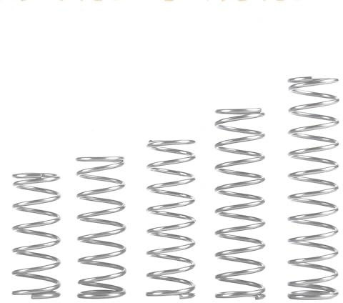 Ctyjia 10 Pièces Ressort de Compression en 304 Acier Inoxydable, Hélicoïdaux Diamètre de fil de 0,7mm Diamètre Extérieur de 7mm Longueur Totale de 20mm