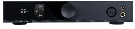 SMSL H400 High-End-Kopfhörerverstärker, vollsymmetrisches Design, 20 Hz bis 100 kHz (-0,5 dB), mit Fernbedienung (schwarz)