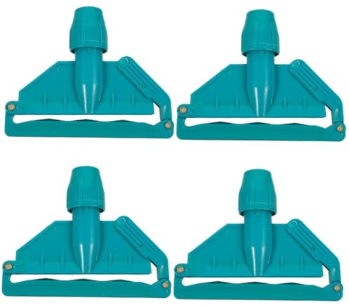 Ipetboom 4piezas Clamp De Cabezal De Trapeador Desmontable Soporte De Cabezal De Trapeador Accesorio De para Fácil De Instalar y Limpiar