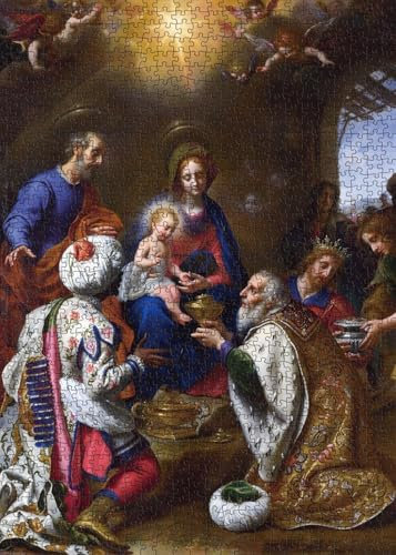 1000 Stück Weihnachtskrippen-Puzzle Malpuzzles Für Erwachsene Osterferien-Puzzles Für Die Heimdekoration