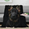 Deutscher Schäferhunds Flanell Decke 3D-Bedruckte Hund Plüsch Decke Für Kinder Erwachsene Microfaser Weich Warme Bequeme Überwurfdecke Für Schlafzimmer Couch Bett Sofa 80x90inch(200x230cm)