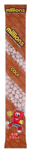 Classic Cola Flavor Millions Sweets 55g Sweet and Tangy Treat for Candy Lovers