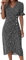 Outlet Angebote Must Have Sommerkleid Damen Kurzarm v Ausschnitt Damenkleid Elegante Plissee Tunikakleid Casual Floral Print Dress Ausschnitt Loose Kleid Damen elegant