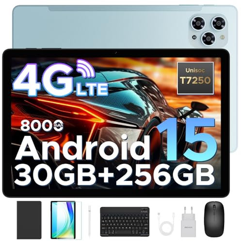 DOOGEE Tab G6 Android 15 Tablet mit Tastatur,30GB RAM+256GB ROM (2TB TF), 4G LTE Tablet 11 Zoll-90Hz,Octa Core T7250 Tablets mit SIM Card Slot,8000mAh, Widevine L1,Tablets mit Maus,Stift,Hülle
