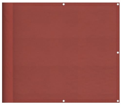 vidaXL Balkon-Sichtschutz Terrakotta 90x800 cm 100% Polyester-Oxford, Balkonsichtschutz, Balkonbespannung, Balkon Windschutz, Sichtschutz