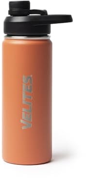 Velites Botella Térmica de Acero Inoxidable, Doble Pared 500 ml, Coral | Botella térmica Velites de acero inoxidable, doble pared aislada para mantener la temperatura horas.