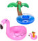 NHQZ 2 Stück Aufblasbares Flaschenhalter, Flamingo Aufblasbar, Getränkehalter für Pool, Aufblasbarer Pool Getränkebecher,Beachparty Aufblasbar Getränkehalter, für Kinder Familie Pool Party(Tier)