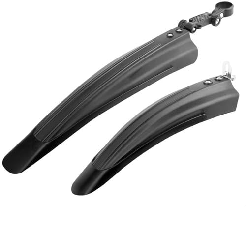 DRYUSFD Fahrrad Schutzblech Set für Orbea Rise/Oiz/Gain/Laufey, Schnelle Demontage Fahrrad schutzblech, Fahrrad Hinten und Vorne Schlamm schaber Spritzschutz,D-Black