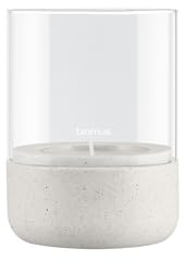 blomus Windlicht Calma | Größe S | H 12 cm Ø 9 cm | Moonbeam | recyceltem Polyresin & Glas | für Teelichter | Indoor | exkl. Kerze