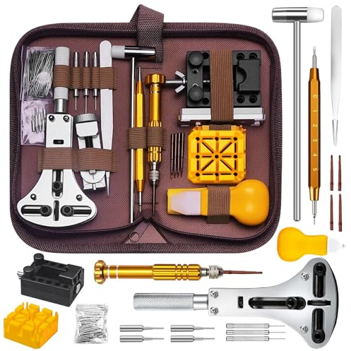 Celvibe Watch Repair Tool Set, 149pcs Professional Watch Repair Tool Bag Kit with Storage Bag, Professional Spring Bar Tool, Link Pin Tool