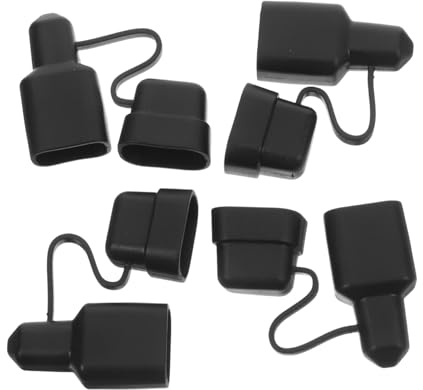 Baluue 4 Stück Teiliges Kabelstecker Abdeckkappe aus Robustem PVC Wasserabweisender Steckerschutz für Industriestandard Batteriekabel Staubdichte Elektro Steckverbinder Schutzkappen