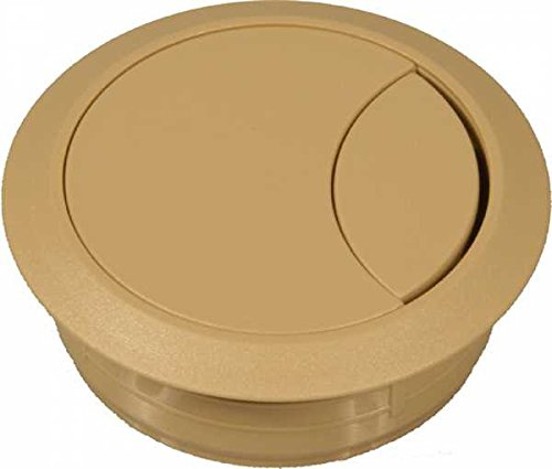 ToniTec Kabeldurchlass Kabeldose Kabeldurchführung Kunststoff 60mm 80mm Beige