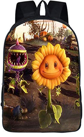 WANHONGYUE Plants vs. Zombies Image Printing Student Backpack Rucksack Packsack School Bag for Boys and Girls /4