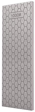 S SATC Diamond Sharpening Stone 2 Side Grit 400/1000 Diamond Plate Honing Stone 8-inch Hone Sharpener